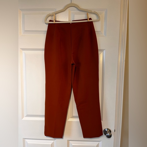 Nine West Tapered burnt orange slacks - Picture 3 of 3